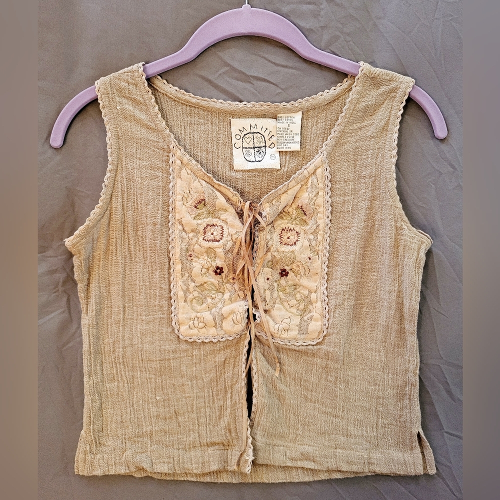 Boho Hippie Lace up Blouse